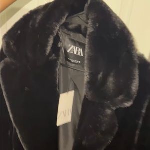 Zara fur coat